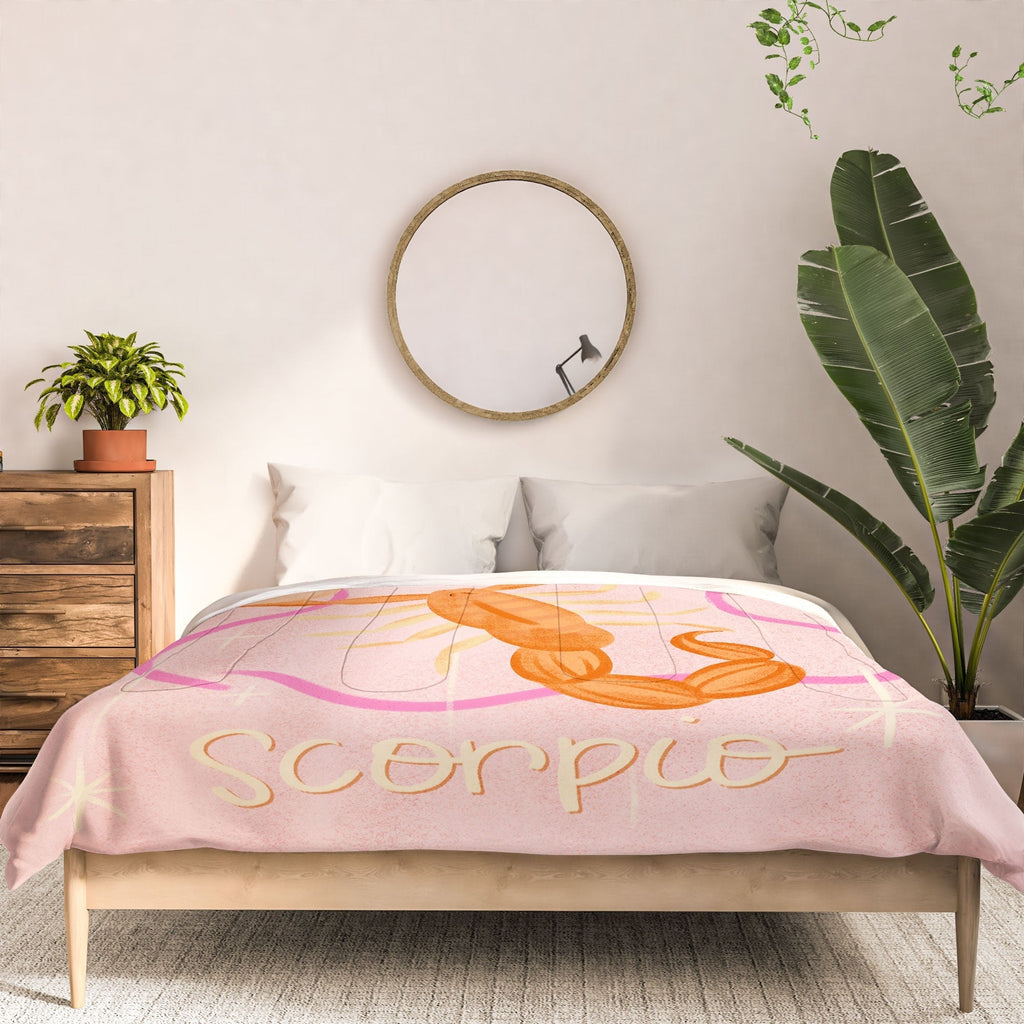 Little Om Zodiac Sign Scorpio Comforter