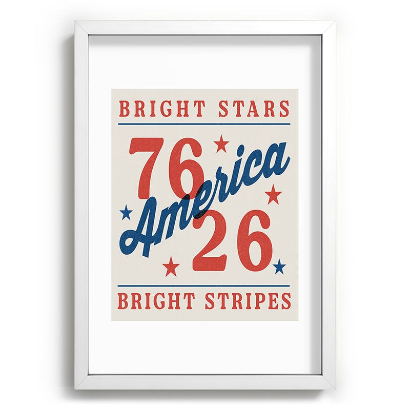 DENY Designs Bright Stars Bright Stripes Recessed Framing Rectangle