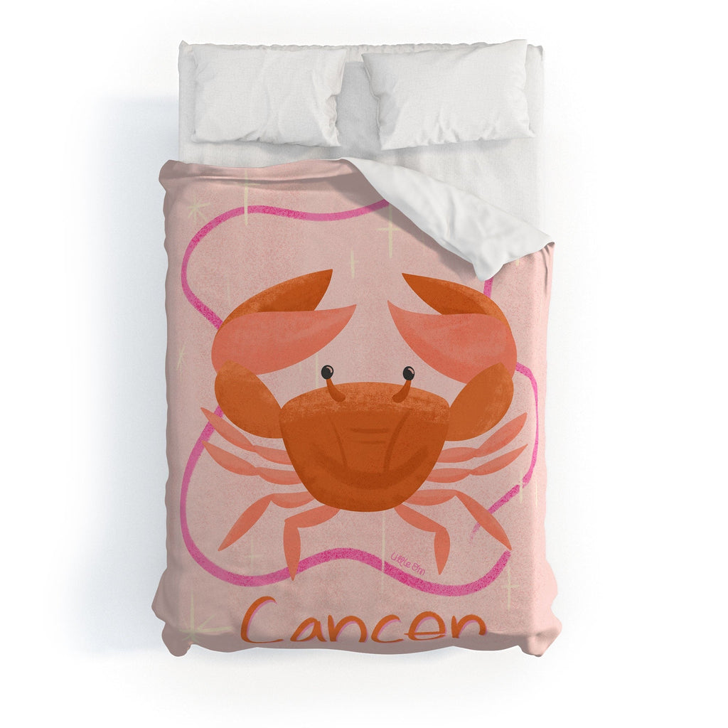 Little Om Zodiac Signs Cancer Duvet Cover
