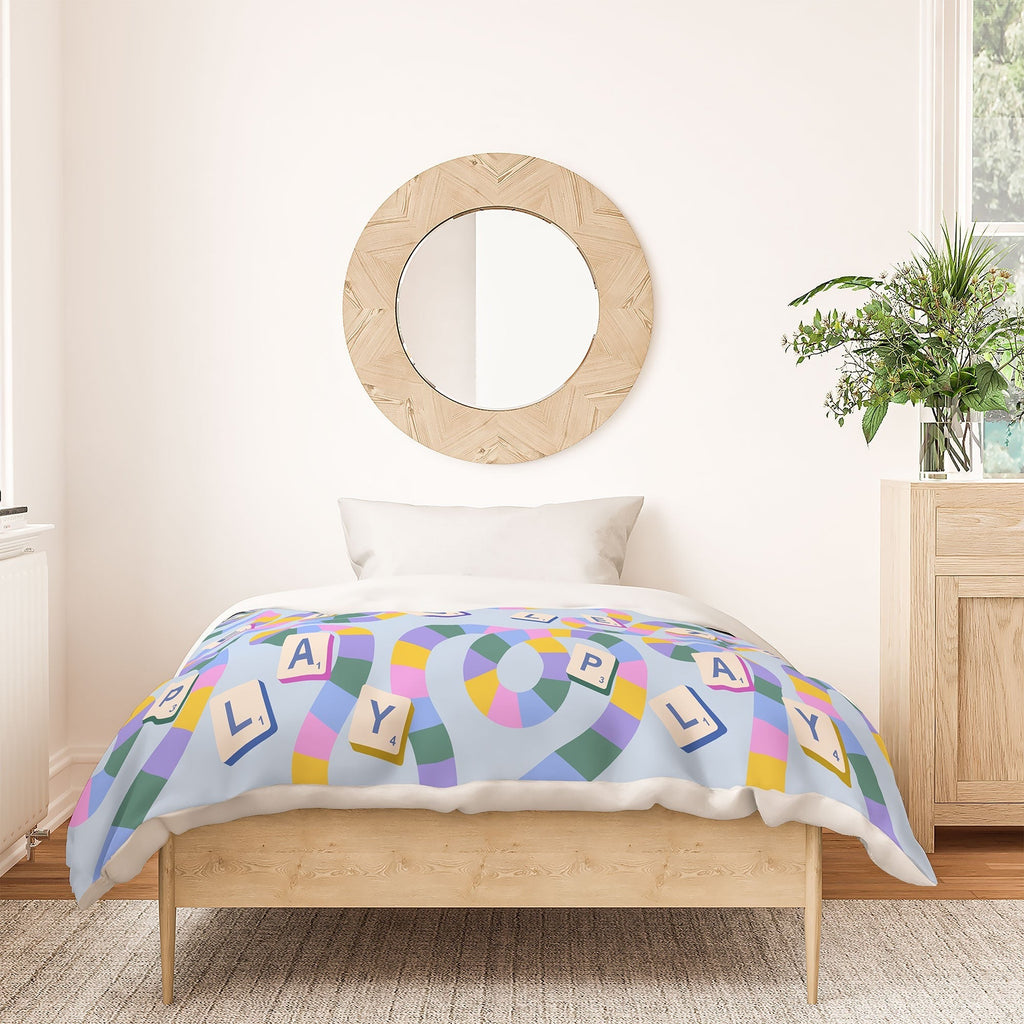 Design by Spark Scrabble Board Game Night Duvet Cover
