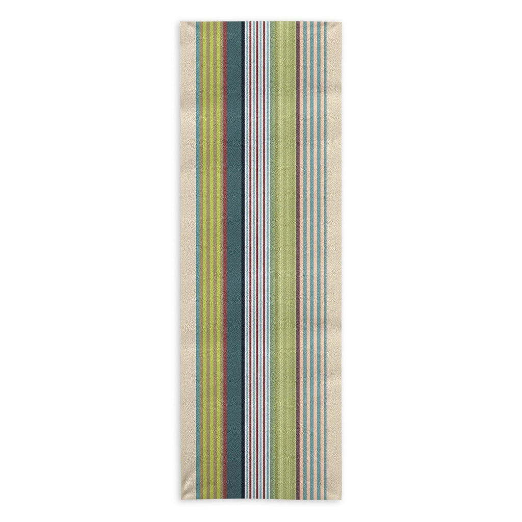 Marta Barragan Camarasa Colorful Stripe Delight Yoga Towel