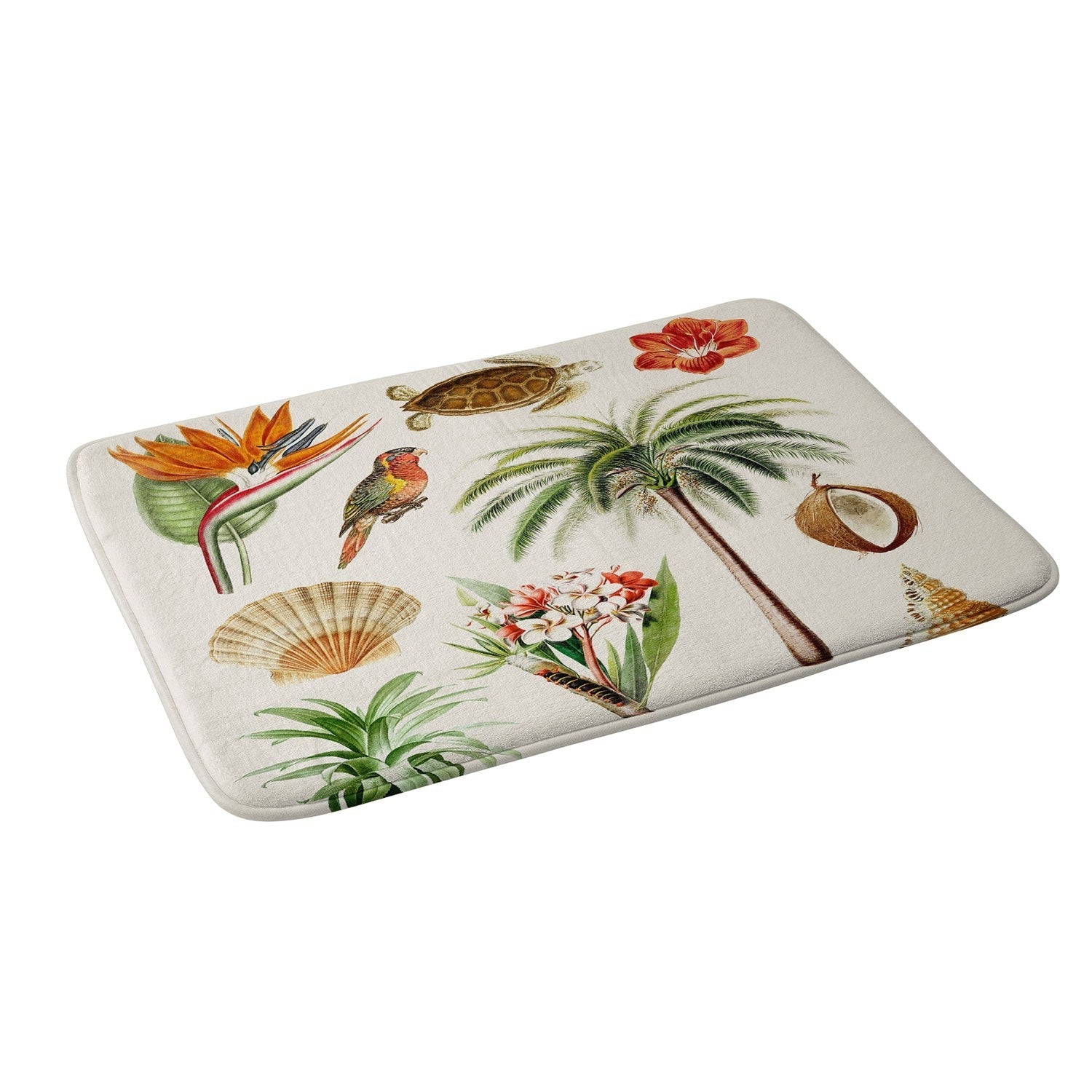 Gal Design Hawaii Collection Memory Foam Bath Mat