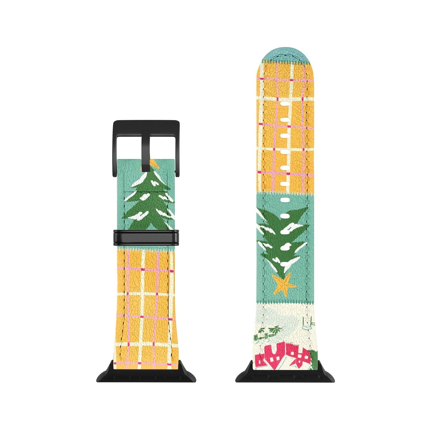 LouBruzzoni Cozy Christmas Patchwork Apple Watch Band