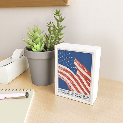 DENY Designs Stars n Stripes Semiquincentennial Framed Mini Art Print