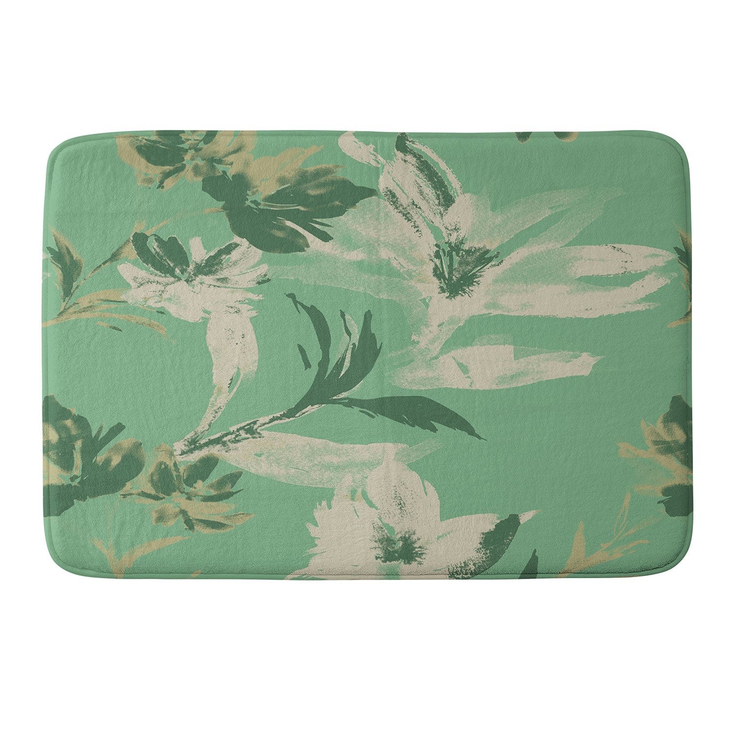 Gabriela Fuente Emma Green Memory Foam Bath Mat