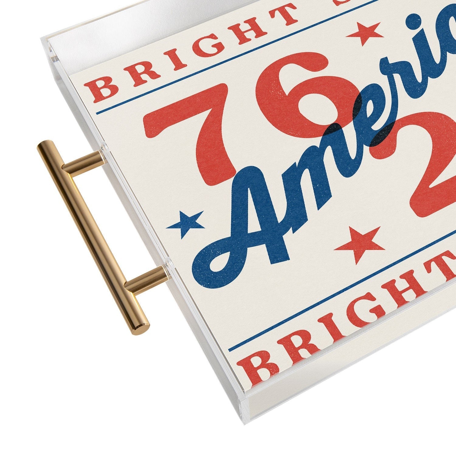 DENY Designs Bright Stars Bright Stripes Acrylic Tray