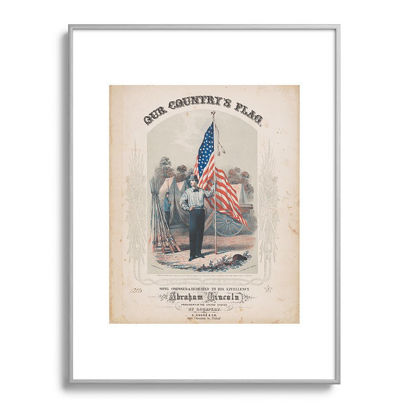 DENY Designs Our Country s Flag Metal Framed Art Print