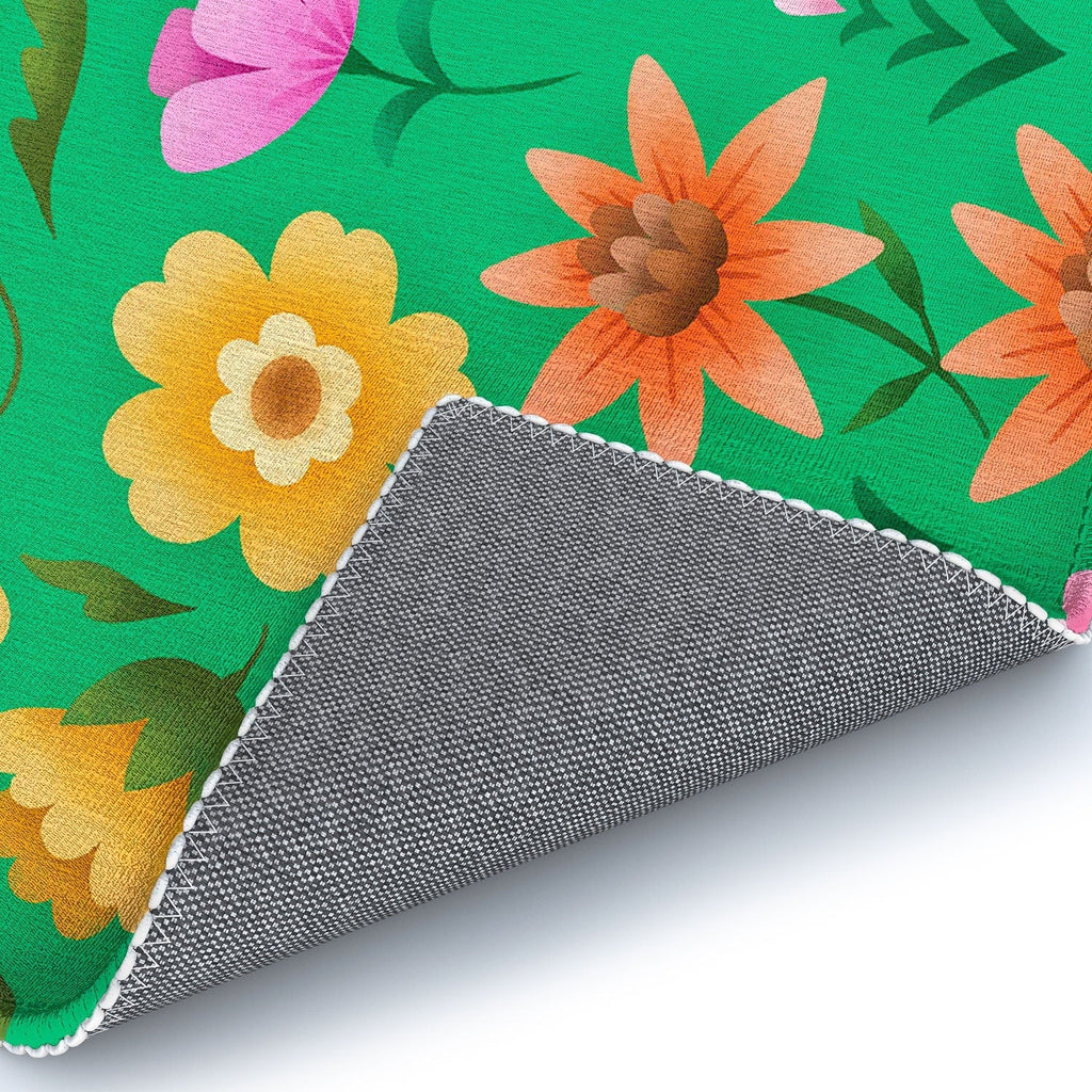 Pimlada Phuapradit Ditsy Spring Floral Green Area Rug