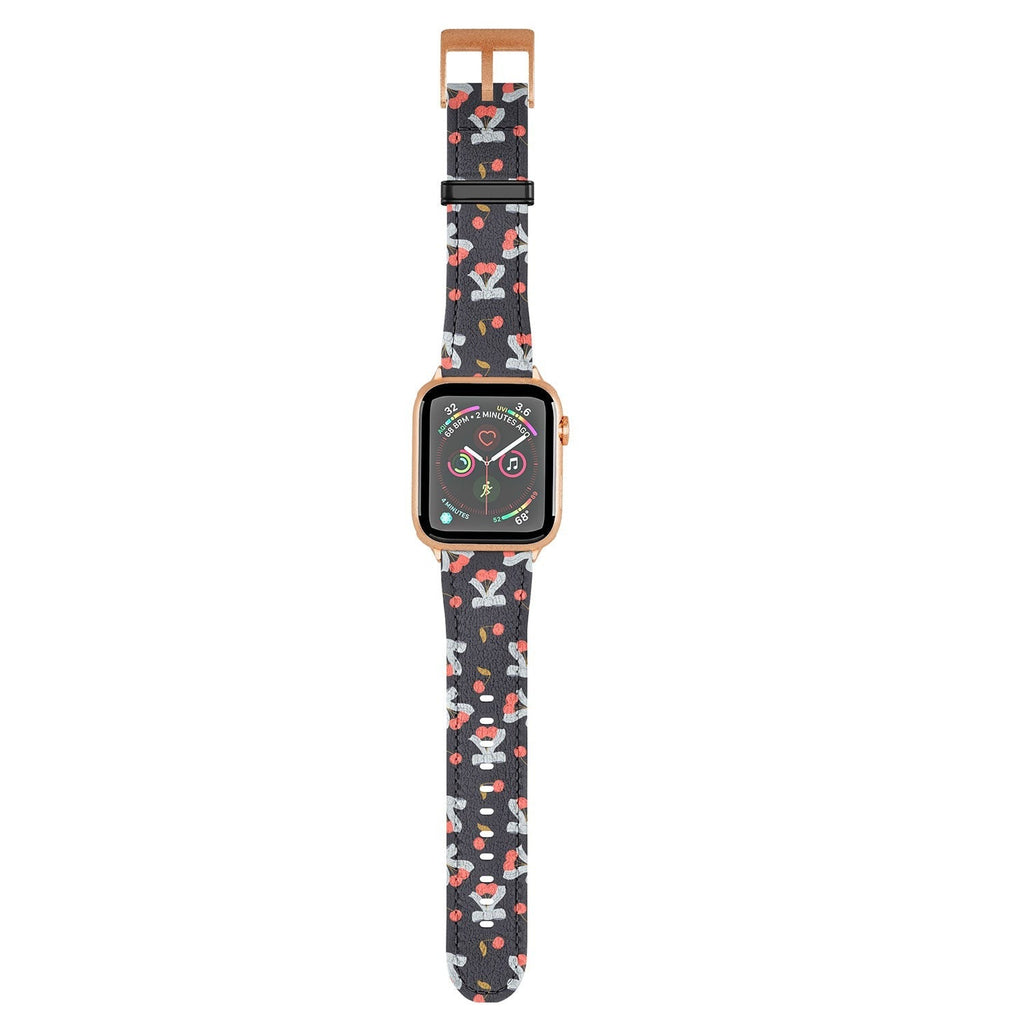 Jennifer Labre Cherries and Bows Apple Watch Band