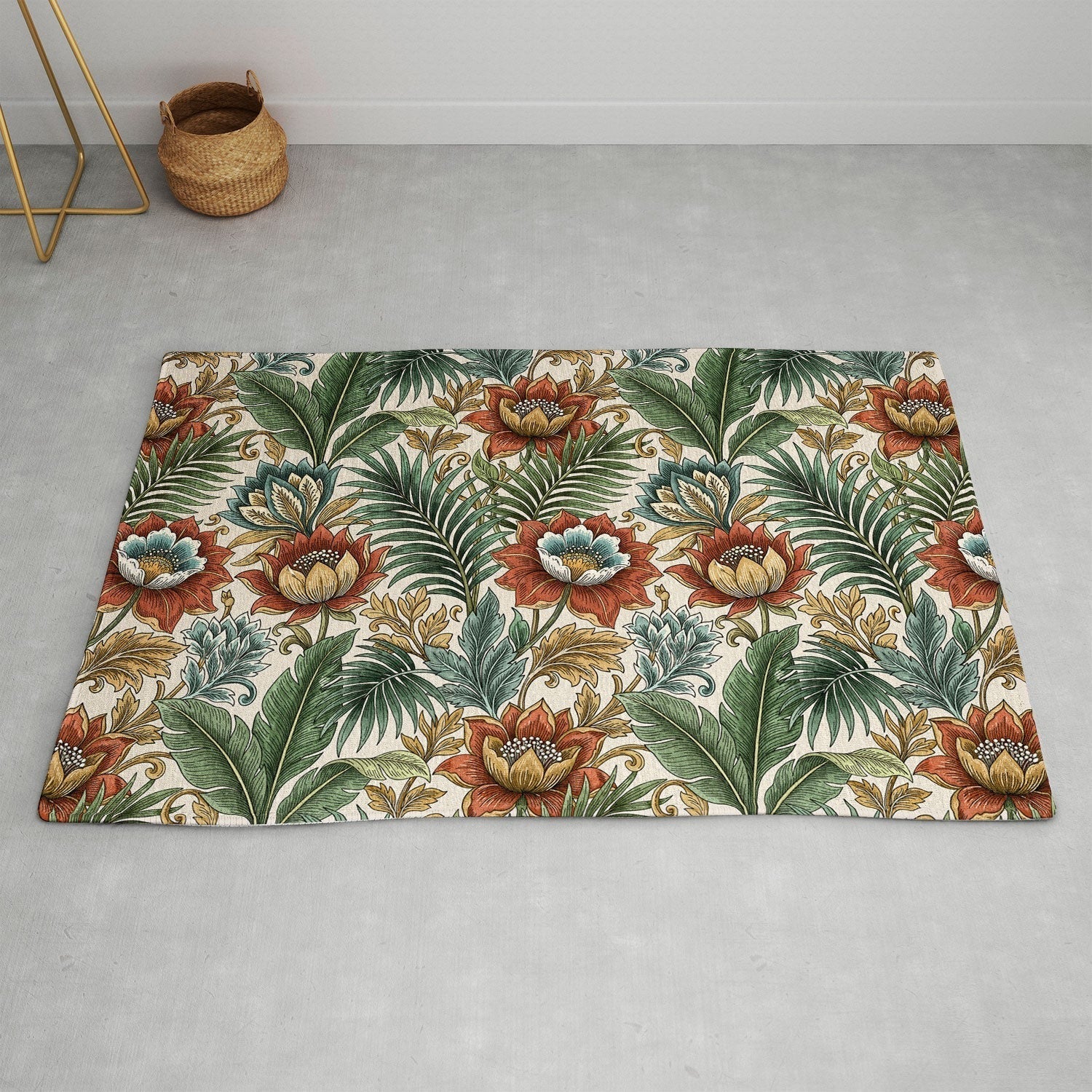 Marta Barragan Camarasa Retro Jungle Garden Area Rug