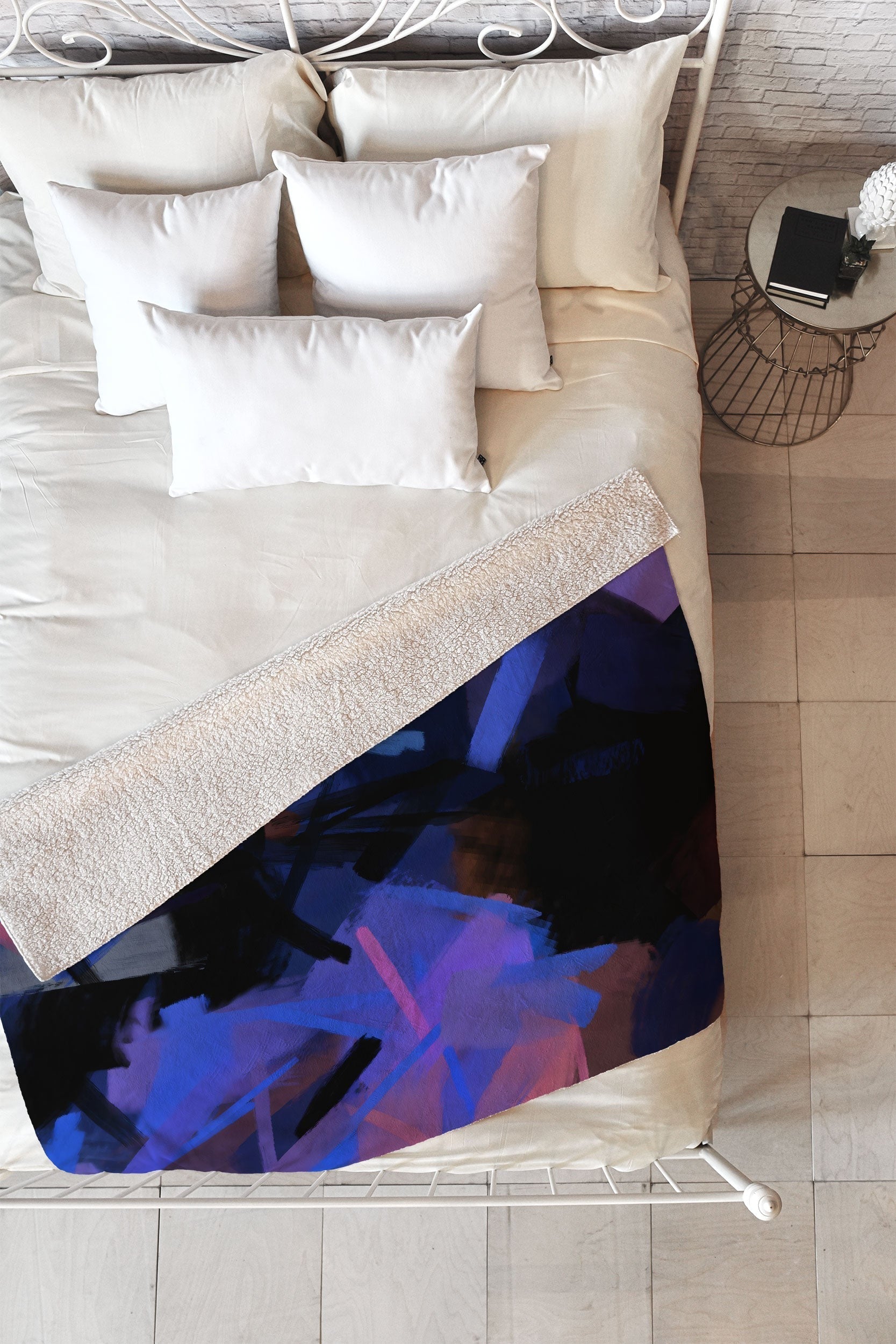 83 Oranges Midnight Sparks Fleece Throw Blanket