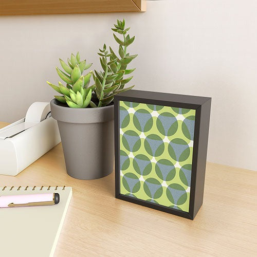 Marta Barragan Camarasa Stylish Retro Circle Framed Mini Art Print