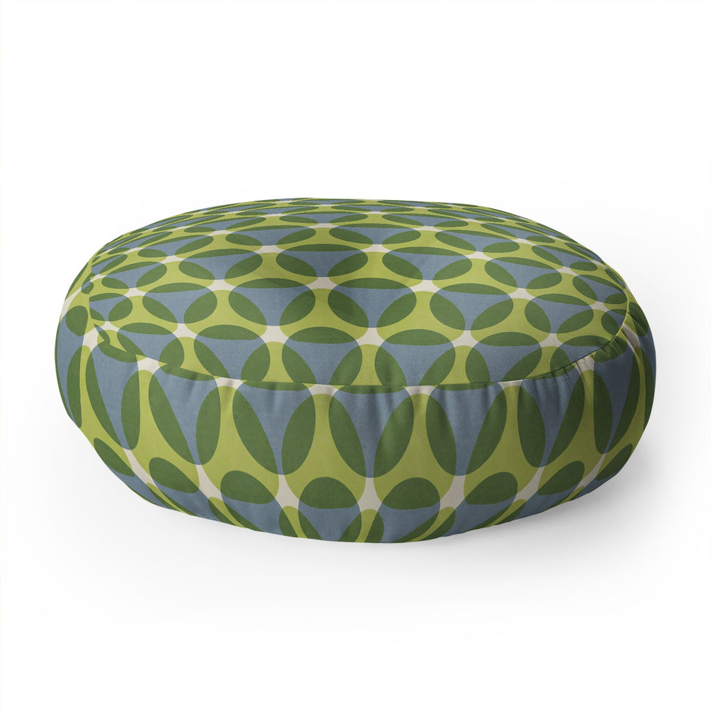 Marta Barragan Camarasa Stylish Retro Circle Floor Pillow Round