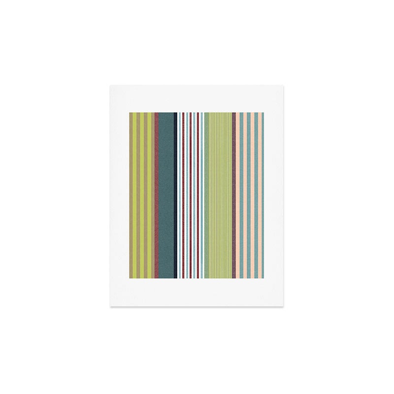 Marta Barragan Camarasa Colorful Stripe Delight Art Print