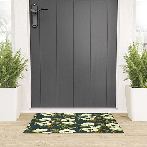 ThirtyOne Illustrations Circa in Olive Welcome Mat