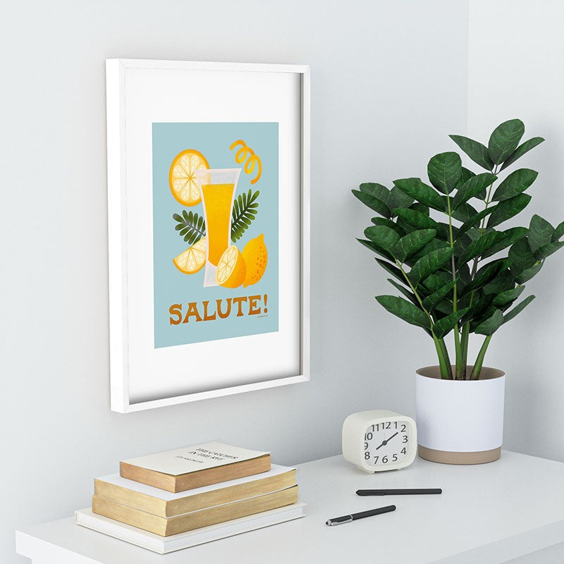 Jessica Molina Limoncello Cocktail Recessed Framing Rectangle