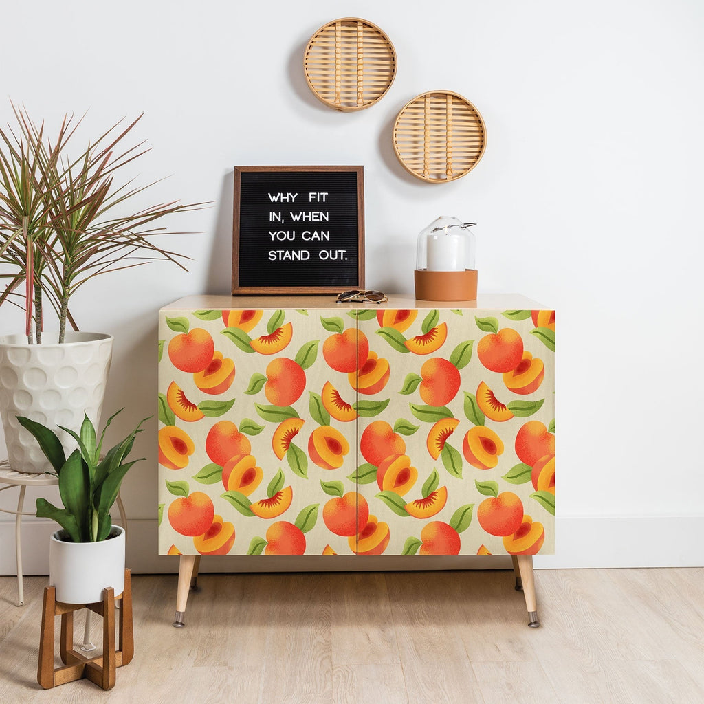 Jessica Molina Peach Pattern Credenza