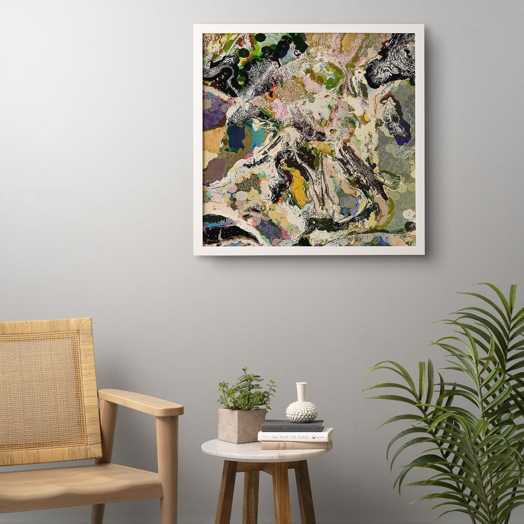 83 Oranges Echoes Beneath the Surface Framed Wall Art