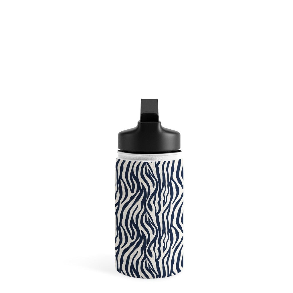 Avenie BR Navy Tiger Stripes Water Bottle
