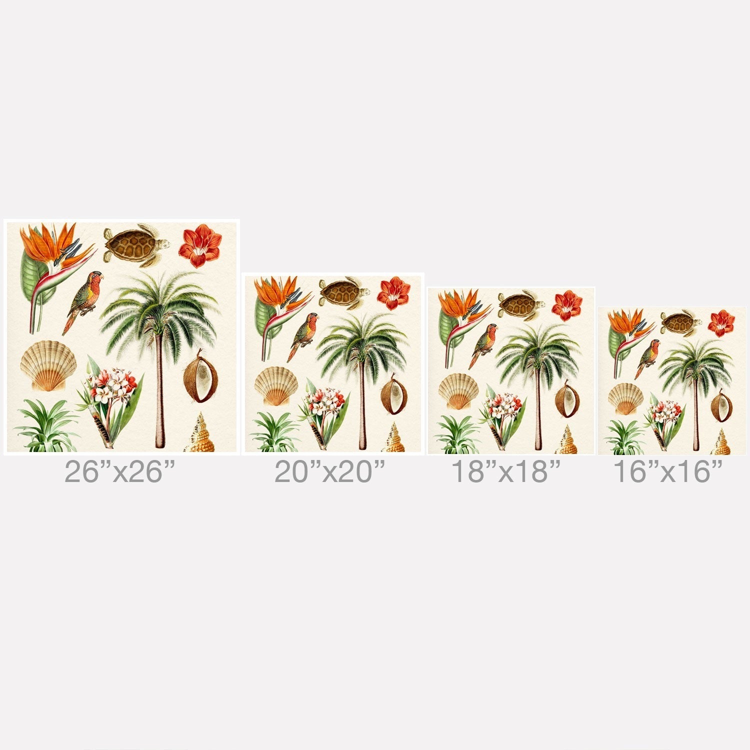 Gal Design Hawaii Collection Outdoor Throw Pillow
