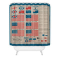 DENY Designs Goff s Evolution of the American Flag Shower Curtain