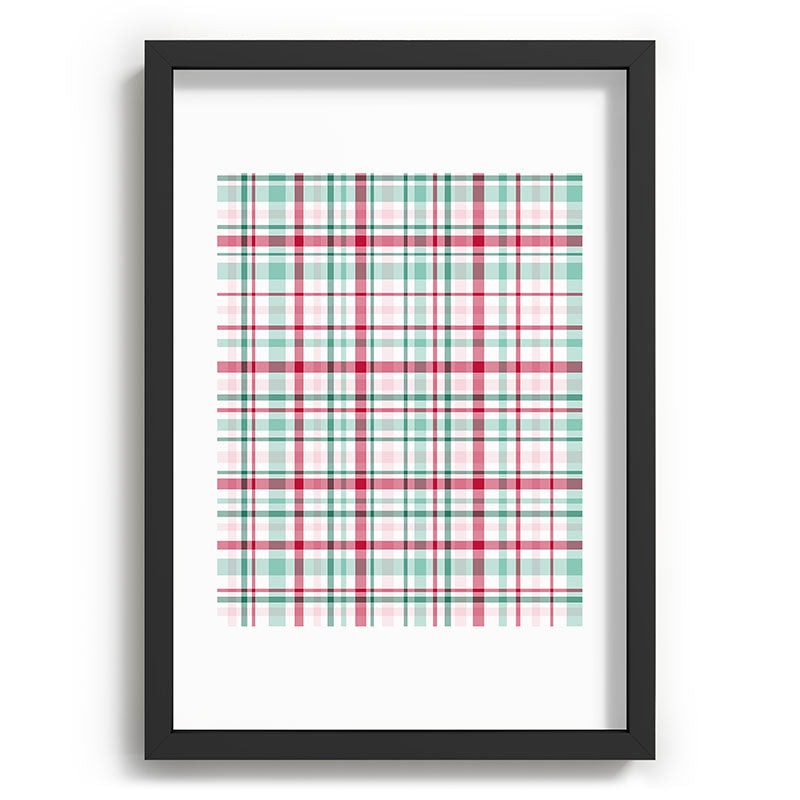 Lisa Argyropoulos Merry Vintage Plaid Recessed Framing Rectangle