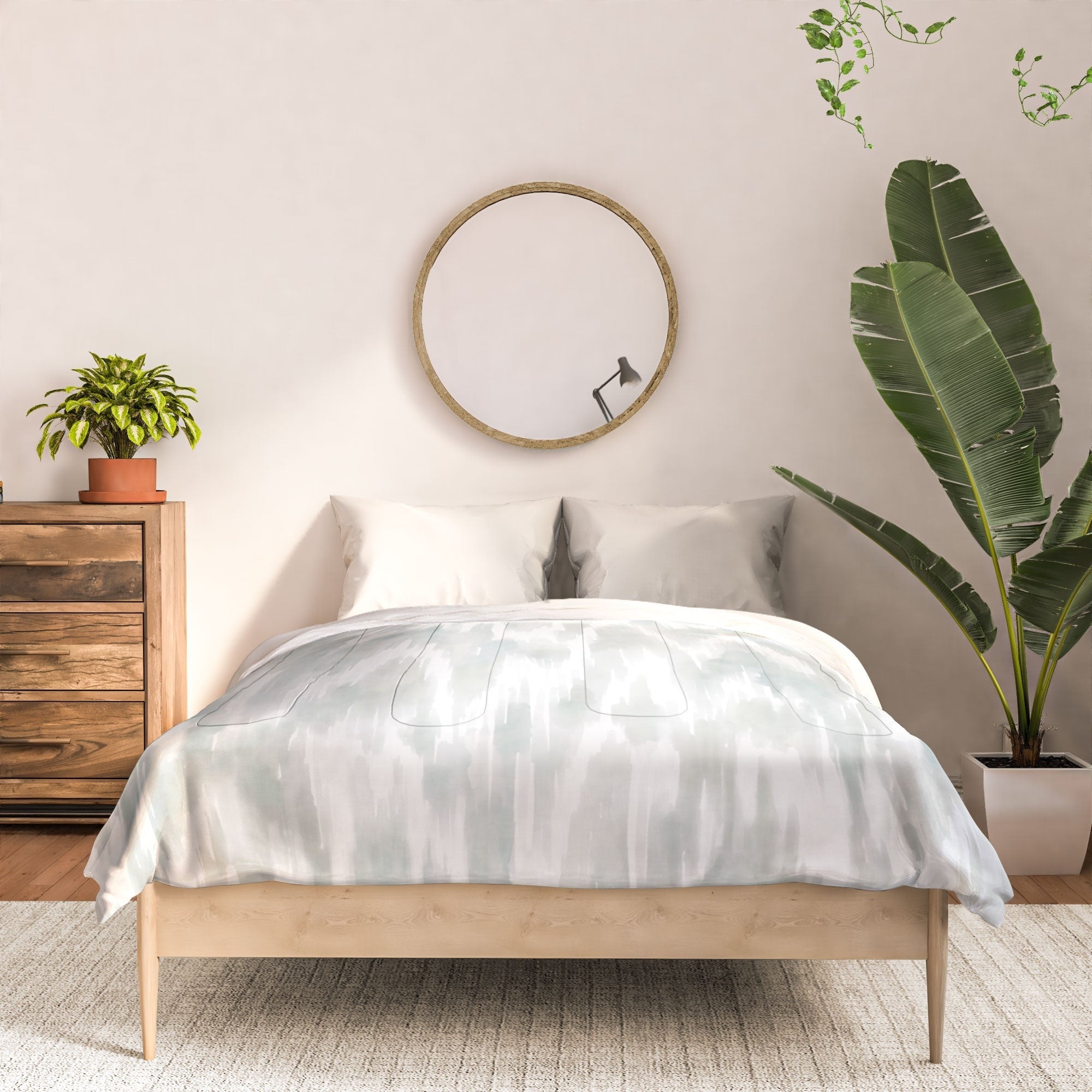 Jacqueline Maldonado Watercolor Wood Grain Comforter
