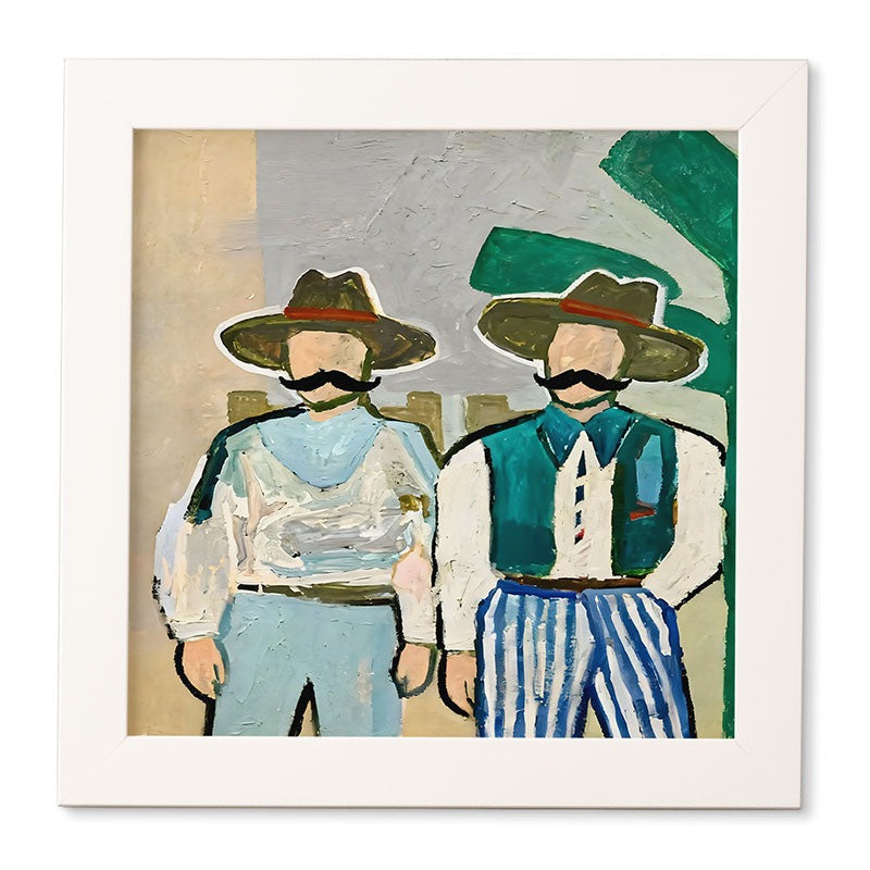 83 Oranges Side By Side Cowboy Edition Framed Wall Art