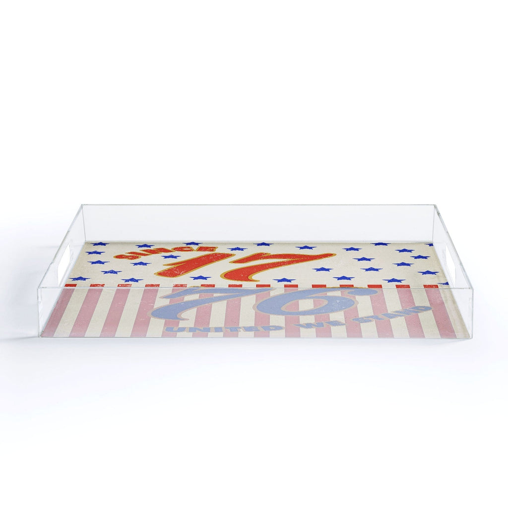 DENY Designs 1776 Stars Acrylic Tray