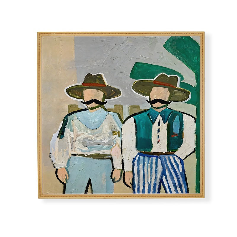 83 Oranges Side By Side Cowboy Edition Framed Wall Art