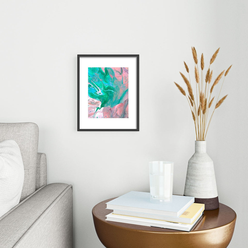 83 Oranges Another Worldly Metal Framed Art Print