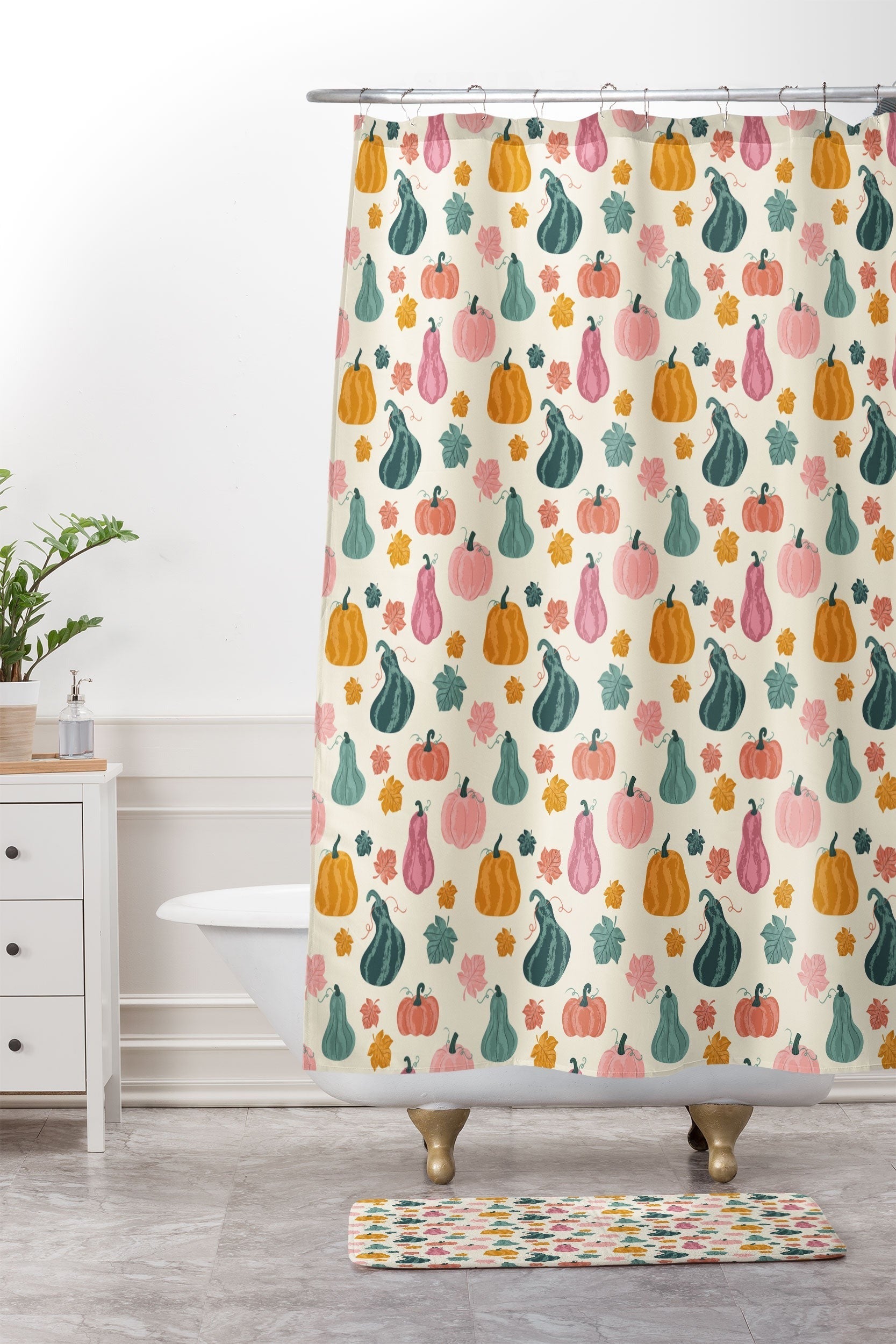 Design by Spark Gourdgeous Autumn Memory Foam Bath Mat
