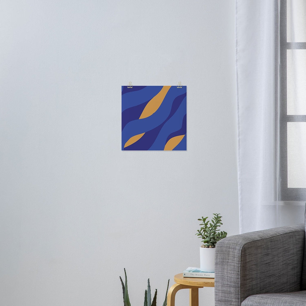 Camilla Foss Pebbles in Stream Art Print