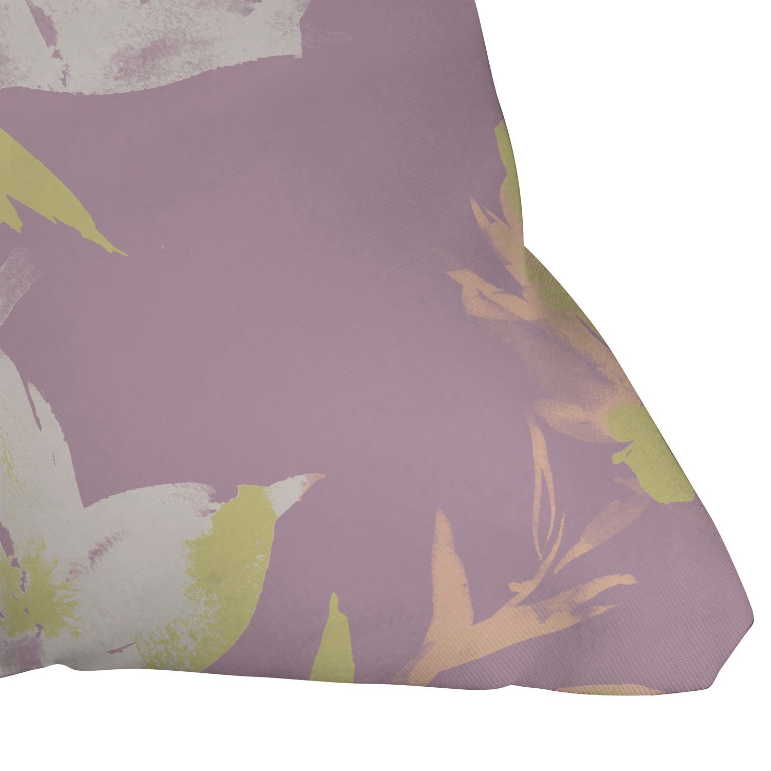 Gabriela Fuente Emma Lilac Floral Outdoor Throw Pillow