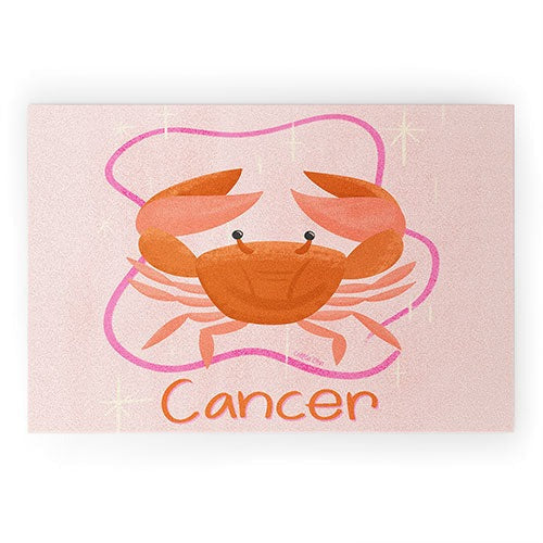 Little Om Zodiac Signs Cancer Welcome Mat