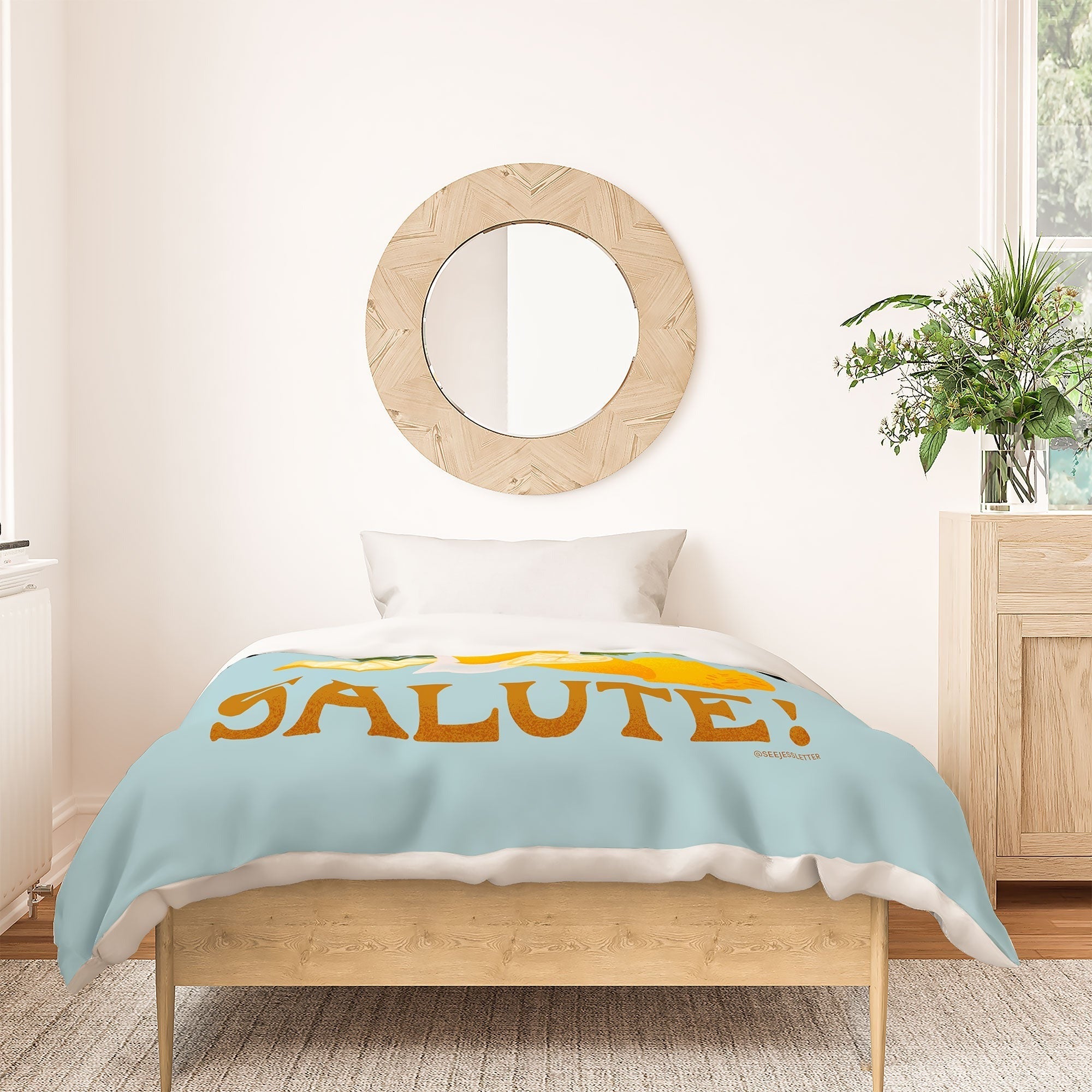 Jessica Molina Limoncello Cocktail Duvet Cover