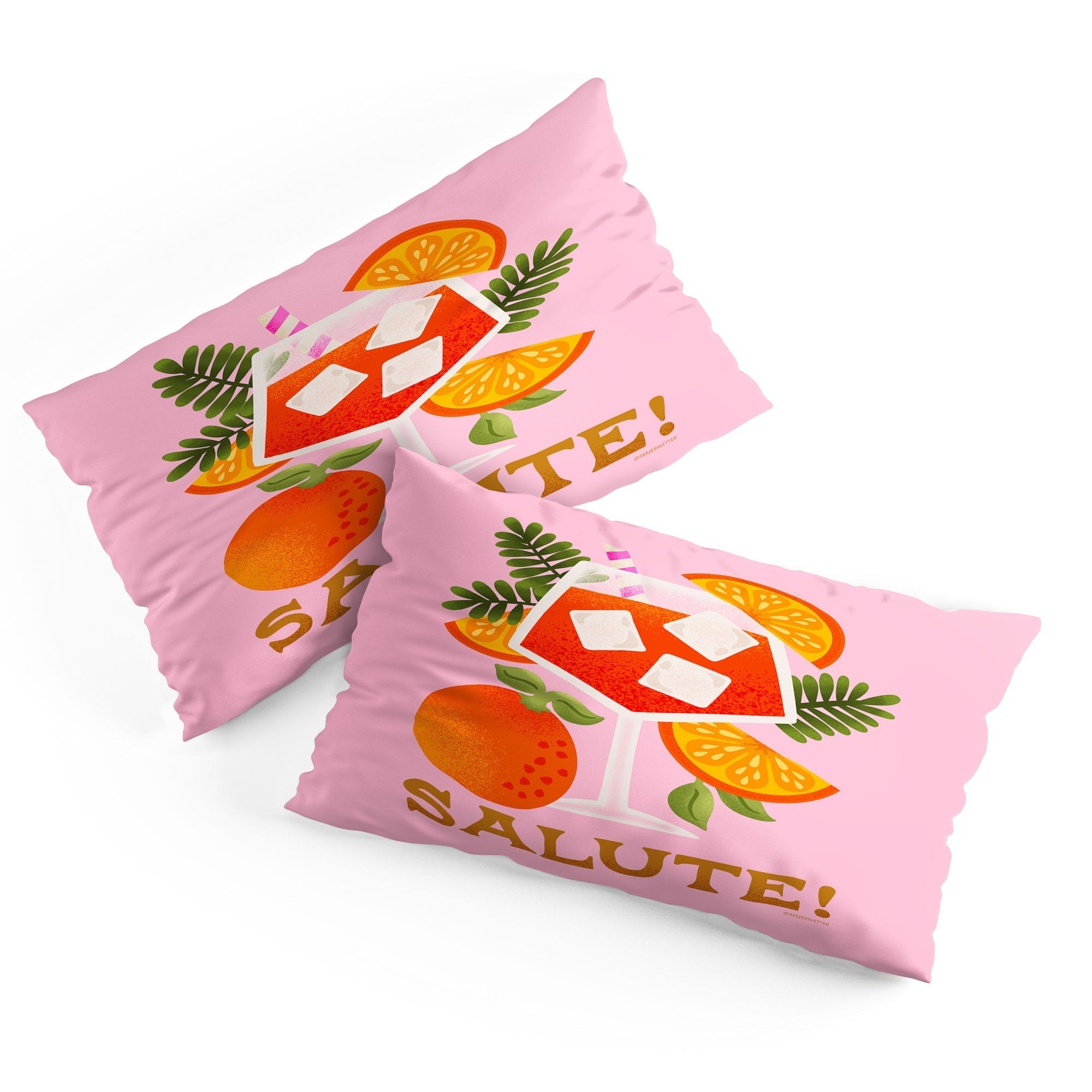 Jessica Molina Orange Spritz Pillow Shams