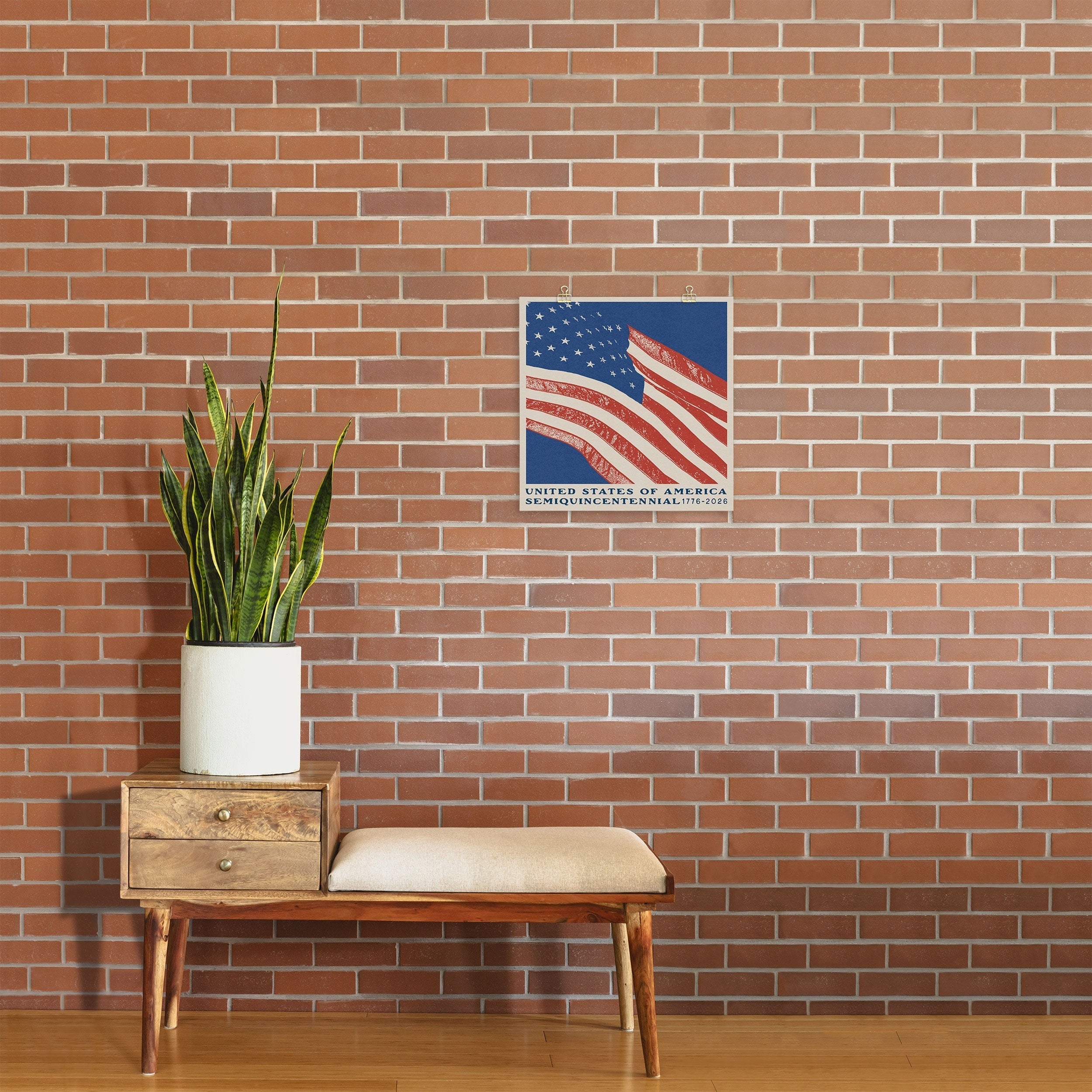 DENY Designs Stars n Stripes Semiquincentennial Art Print