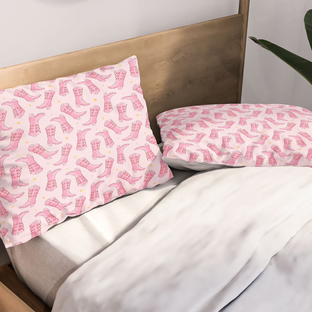 Love_Ryming Stars and Boots Pillow Shams