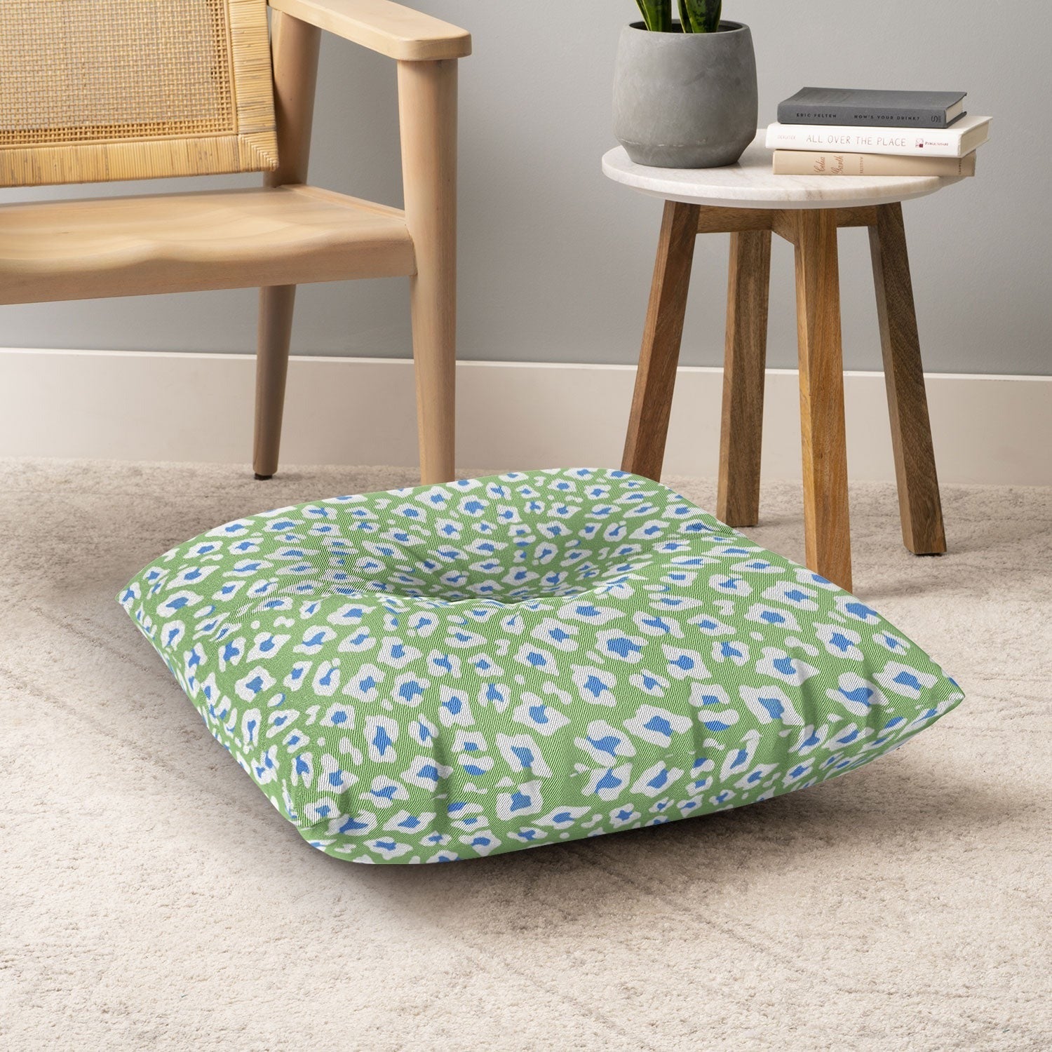 Avenie BR Cheetah Print Floor Pillow Square