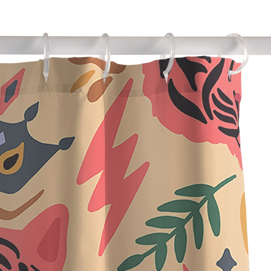 Design by Spark Tigress Queen Bee Shower Curtain