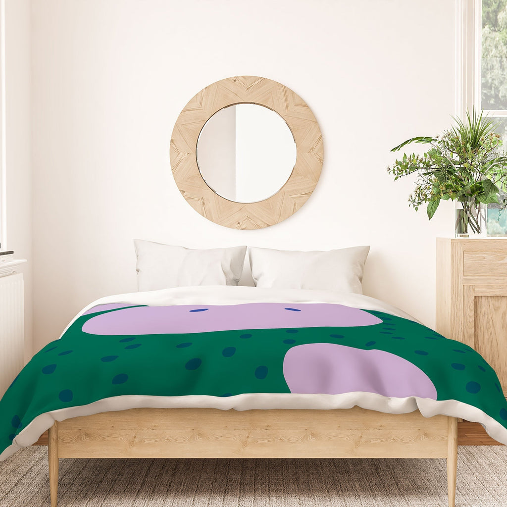 Camilla Foss Pebbles and Rabbit Duvet Cover