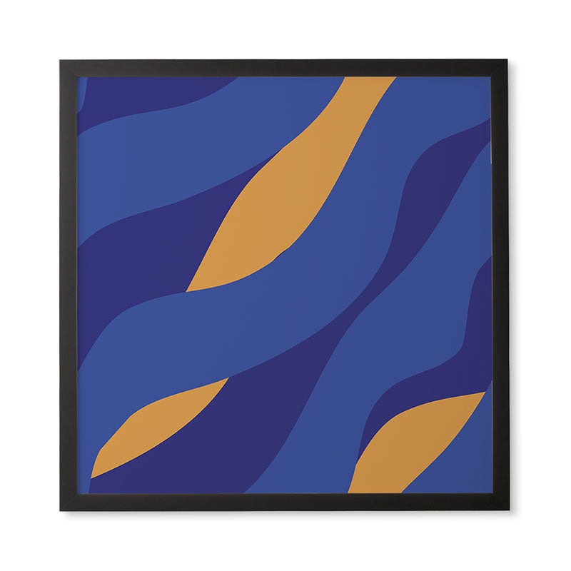 Camilla Foss Pebbles in Stream Framed Wall Art