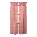 Avenie BR Red Zebra Stripe Sheer Window Curtain