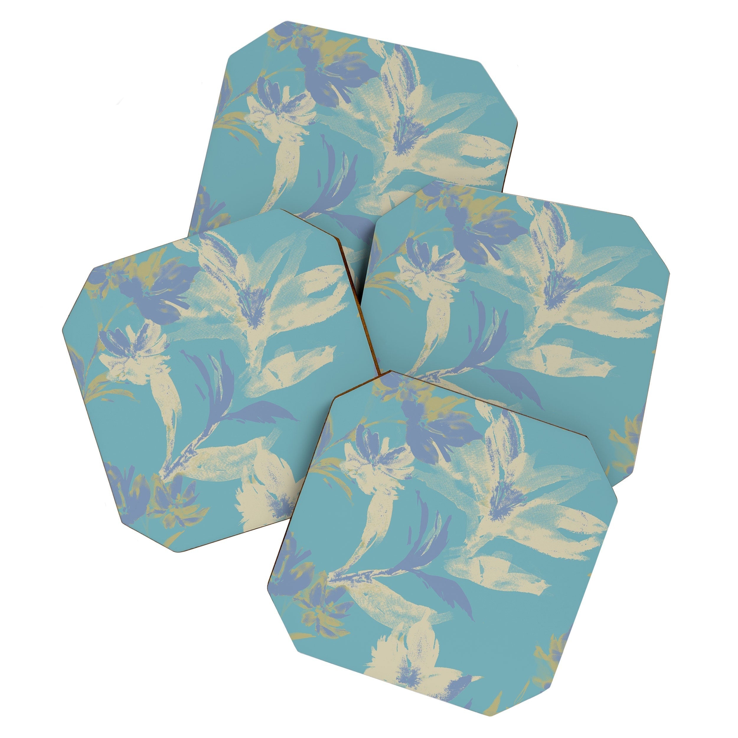 Gabriela Fuente Emma Blue Coaster Set