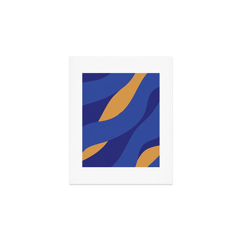 Camilla Foss Pebbles in Stream Art Print
