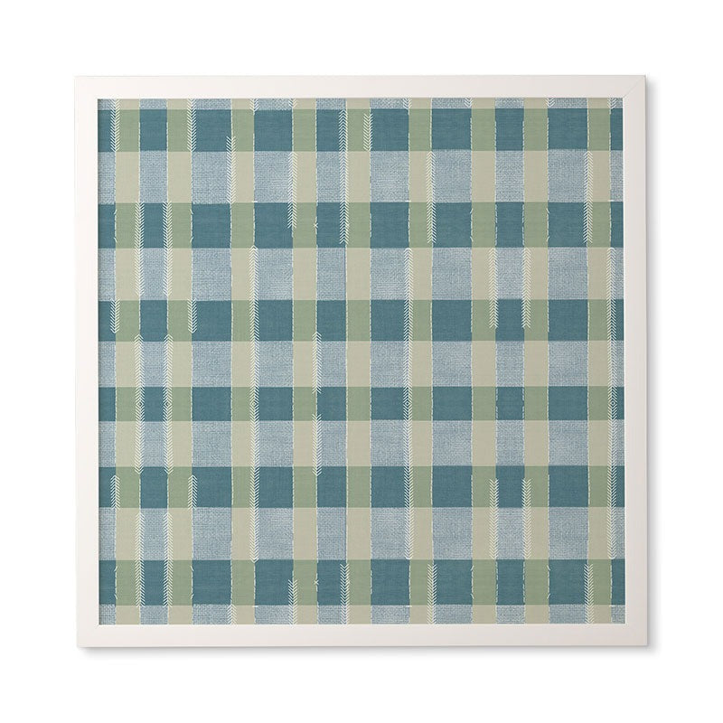 Marta Barragan Camarasa Country Style Checks Framed Wall Art