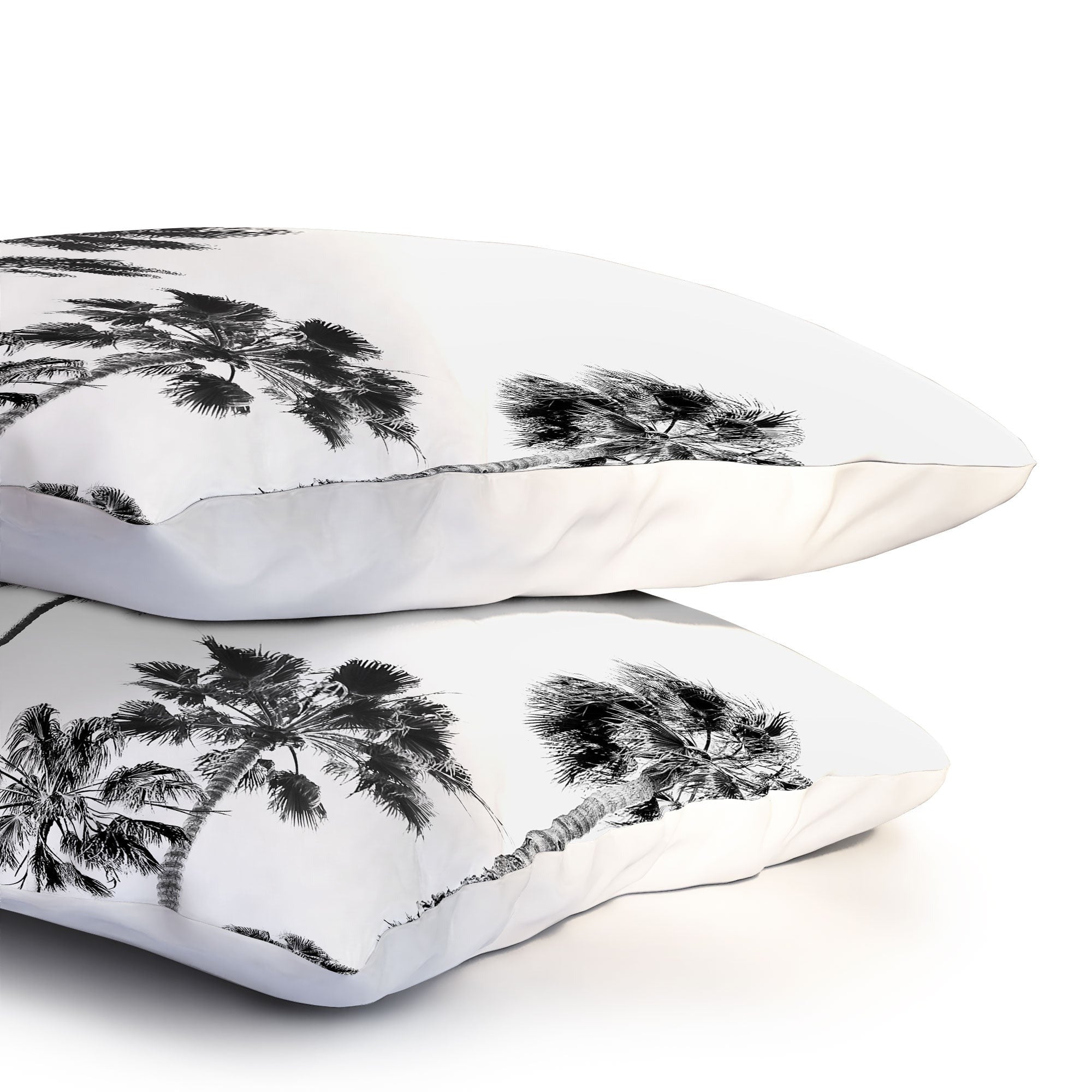 Gal Design Black And White Palms Pillow Shams