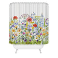 UtArt Colorful Midsummer Scandinavia Shower Curtain