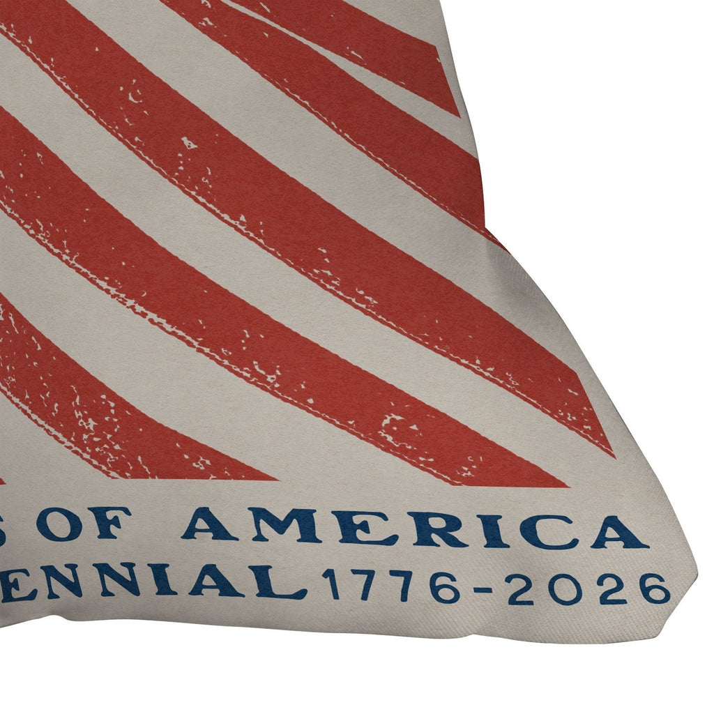 DENY Designs Stars n Stripes Semiquincentennial Outdoor Throw Pillow